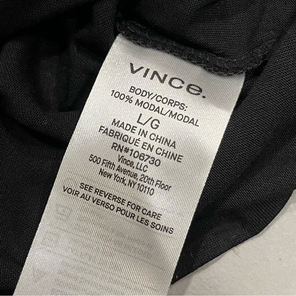 NEW Vince Black Scoop Neck Modal Muscle Tee - Picture 7 of 9